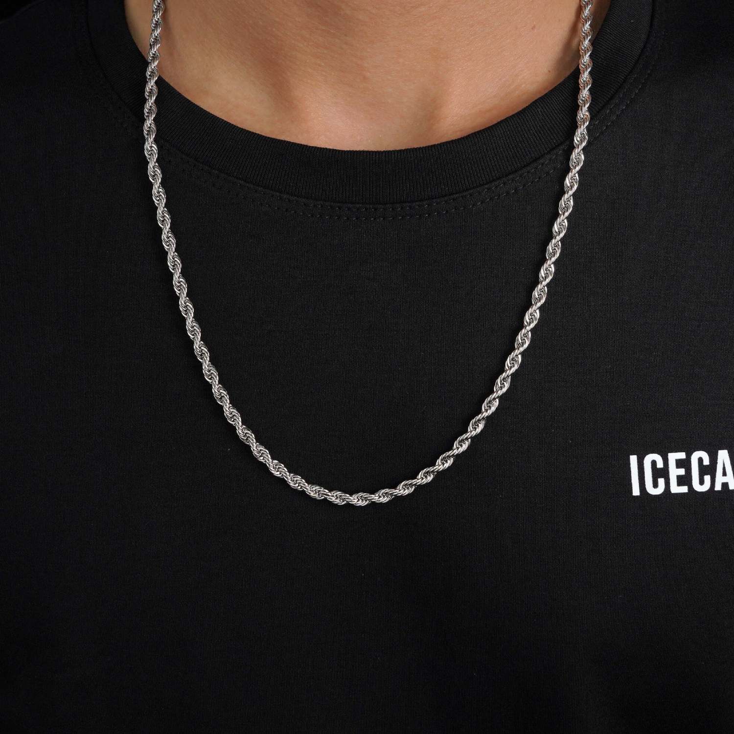 4MM Rope Chain Silver