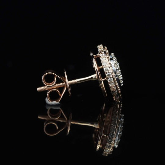 Brilliant Round Heart Shape Screw Back Moissanite Diamond Men Earring