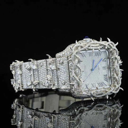 Thorn Cartier Automatic Tree Branch Moissanite Watch For Men