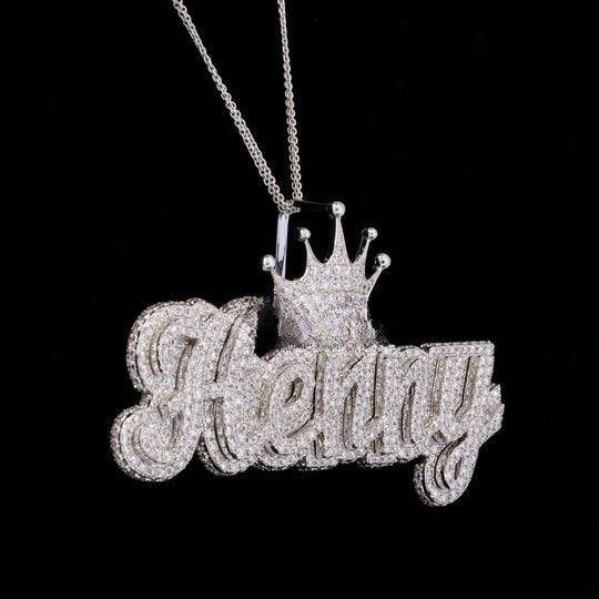 Custom Henny Moissanite Diamond Iced Out Hip Hop Pendant With Crown