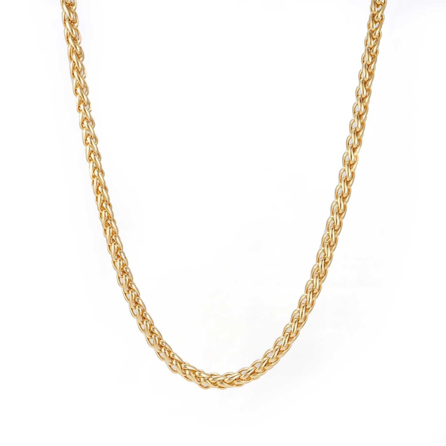 5MM Wheat Link Chain 14K Gold