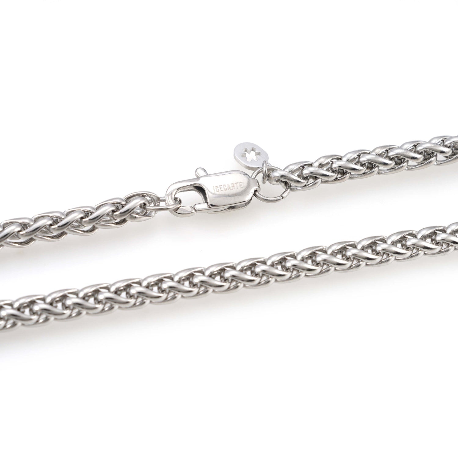 5MM Wheat Link Chain Silver