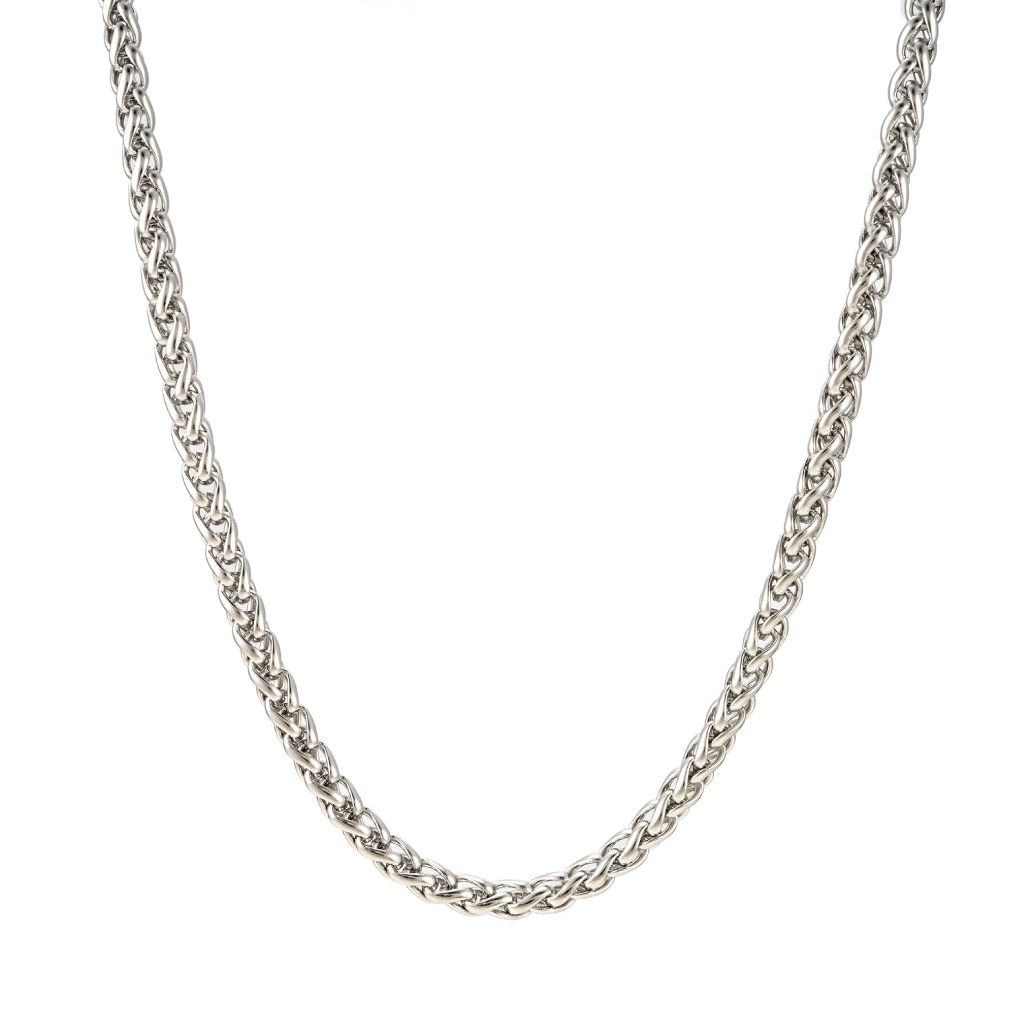 5MM Wheat Link Chain Silver