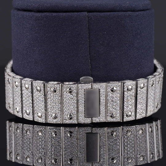 Rainbow Design Cartier Roman Number Fully Automatic Moissanite Watch