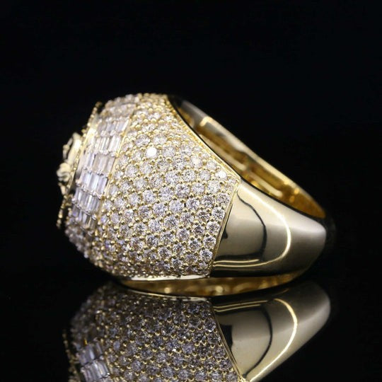 Glimmer Moissanite Diamond Ice Out Heart Shape Ring