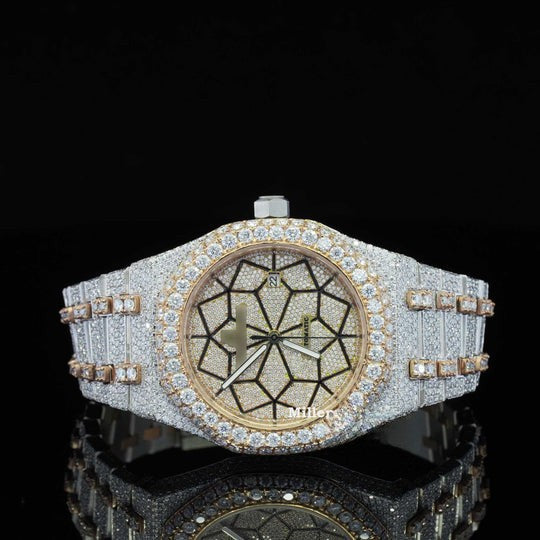 AP Limited Edition Automatic Self Winding Iced Out Moissanite Watch