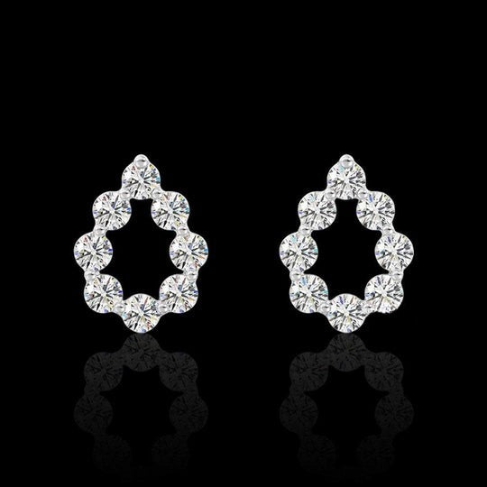 0.20ct Round Diamond Moissanite Stud Earrings For Women