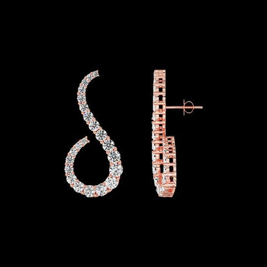 Stylish Moissanite Stud Earrings For Women