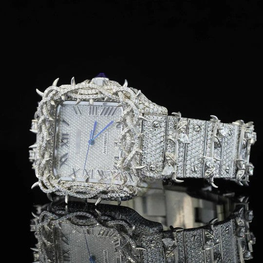 Thorn Cartier Automatic Tree Branch Moissanite Watch For Men