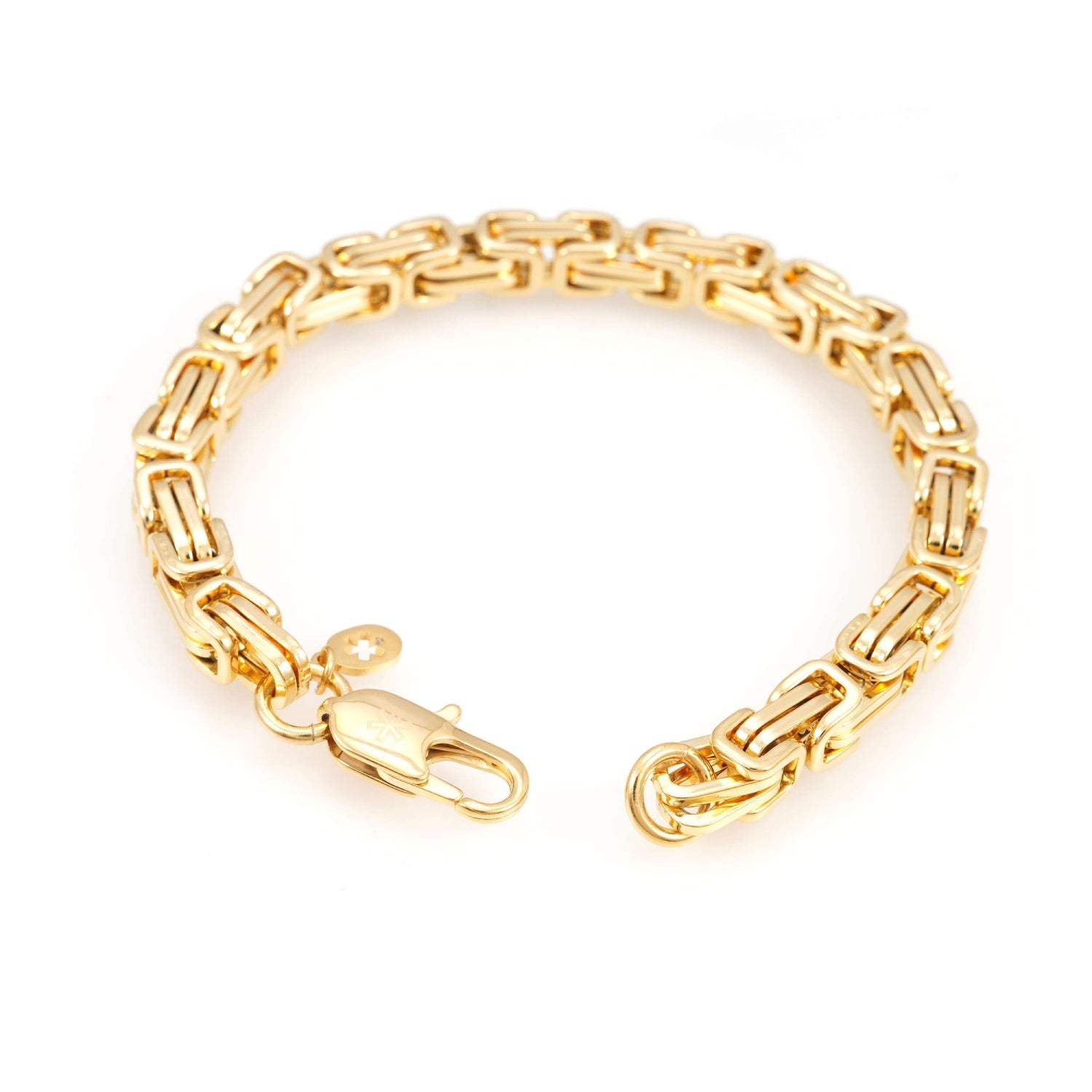 6MM Byzantine Bracelet 14K Gold