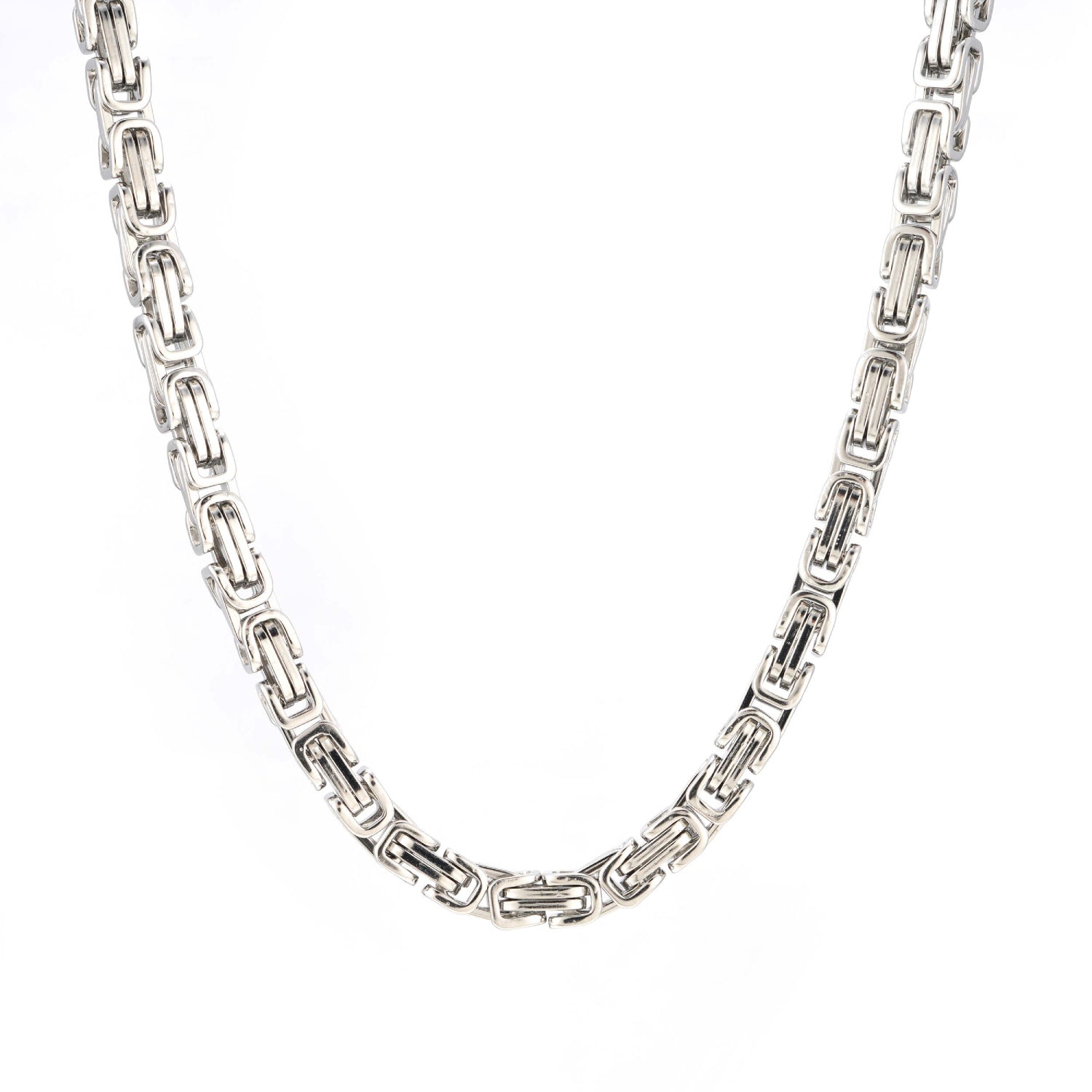 6MM Byzantine Chain Silver