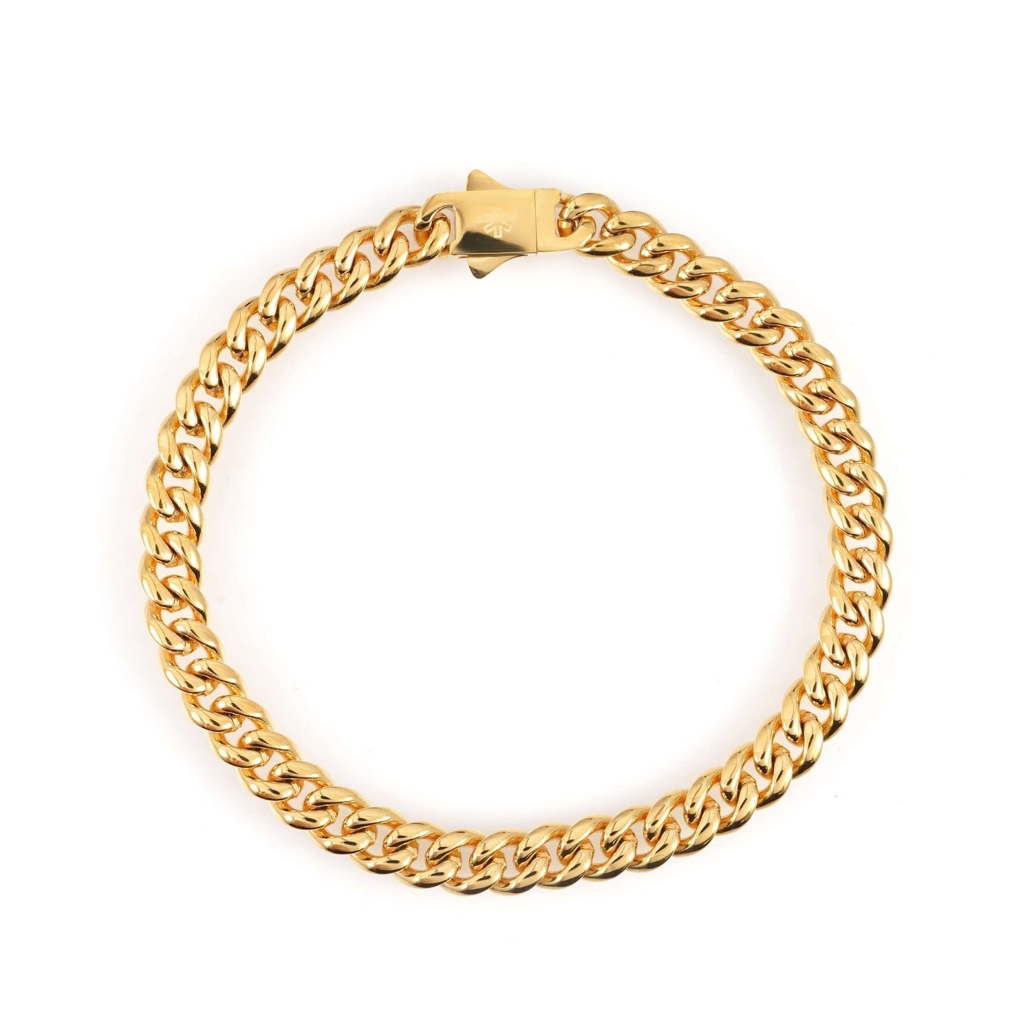 6MM Cuban Link Chain and Bracelet Bundle 14K Gold