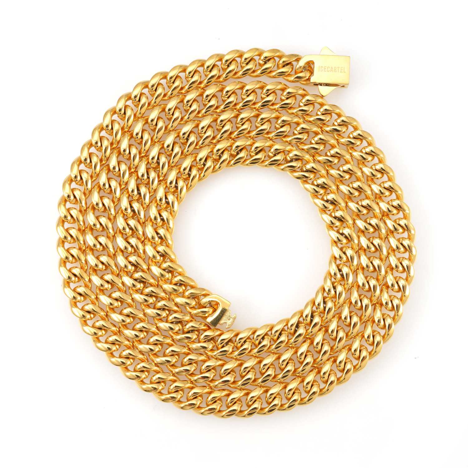 6MM Cuban Link Chain and Bracelet Bundle 14K Gold
