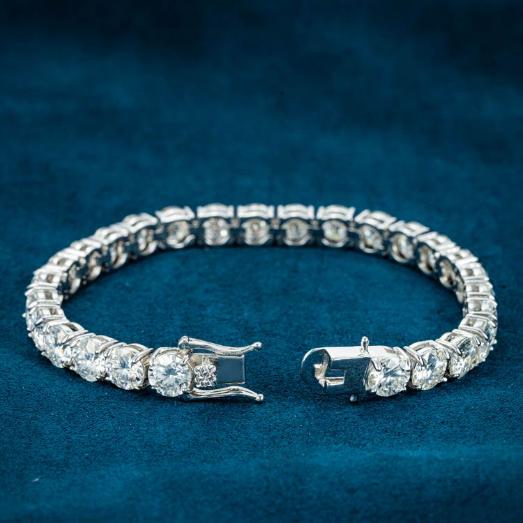 6MM Iced Out Tennis Bracelet 14K Gold