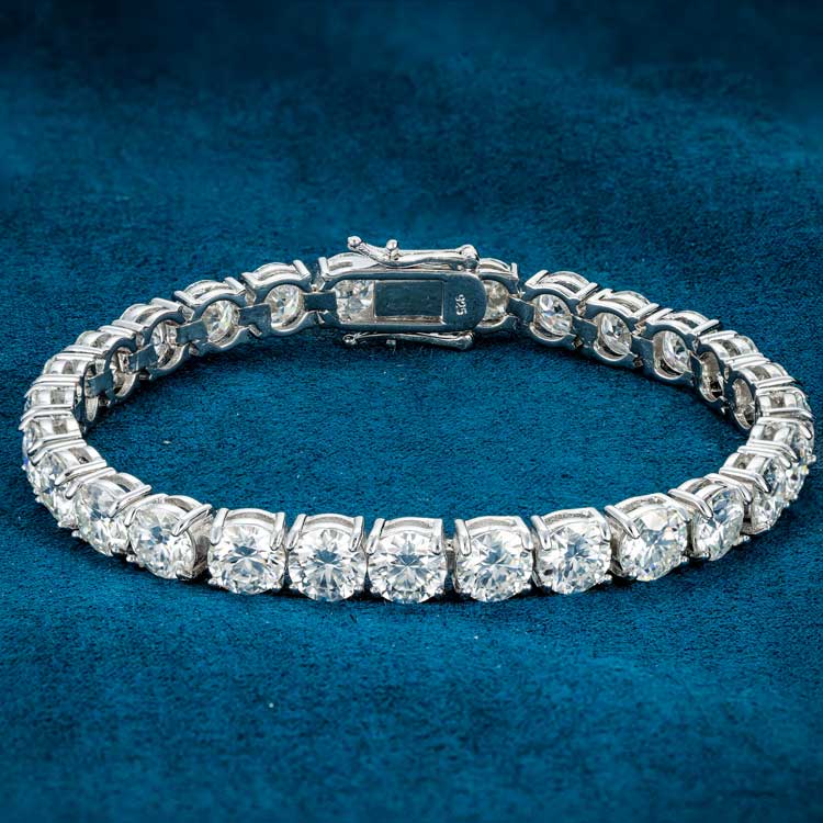 6MM Iced Out Tennis Bracelet 14K Gold