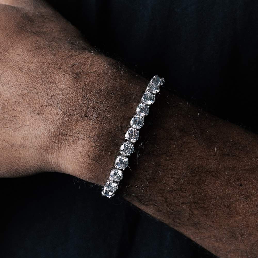 6MM Iced Out Tennis Bracelet 14K Gold