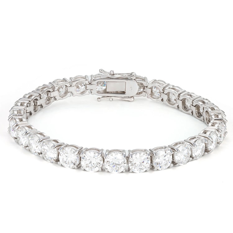 6MM Iced Out Tennis Bracelet 14K Gold