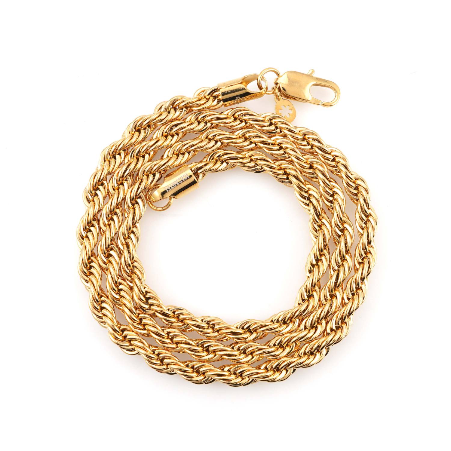 6MM Rope Chain and Bracelet Bundle 14K Gold