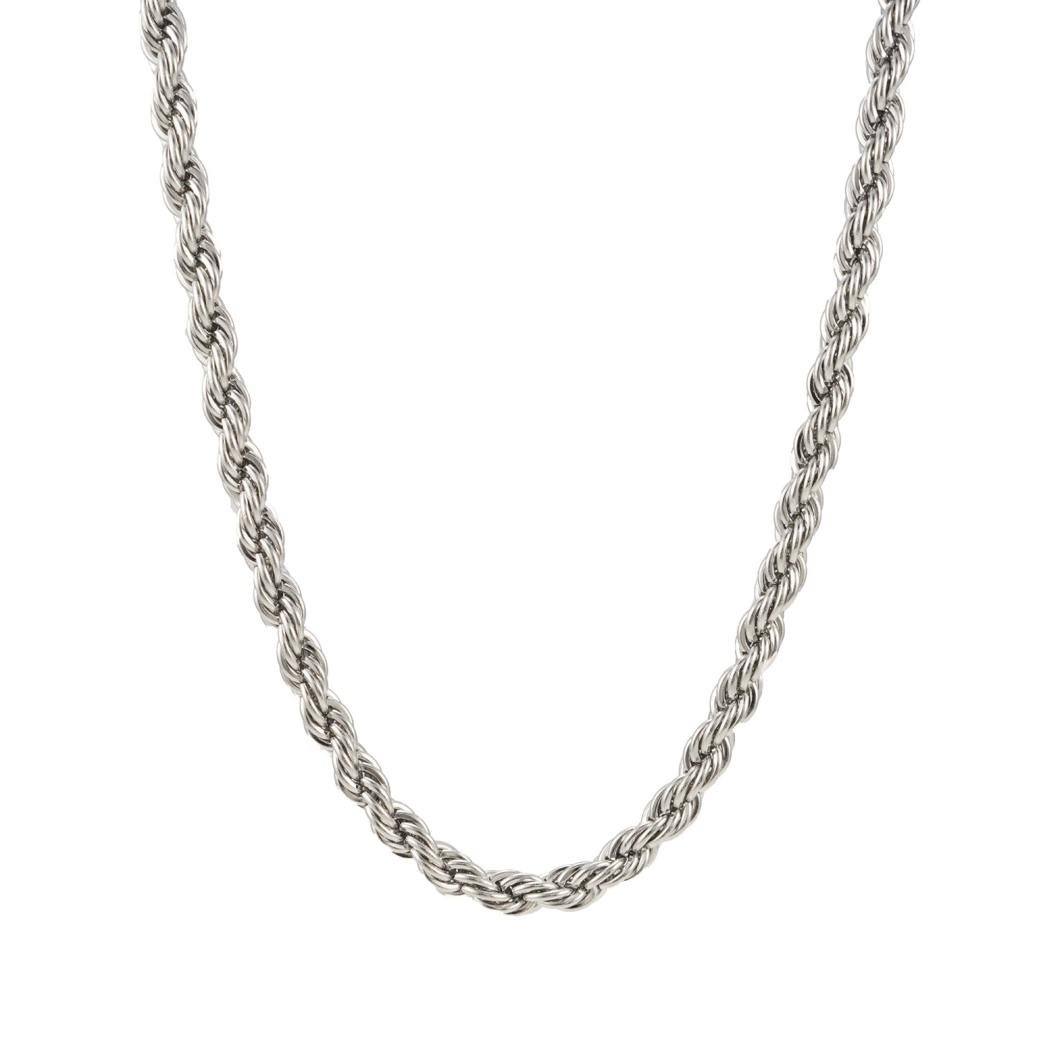 6MM Rope Chain Silver