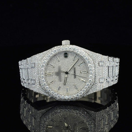 AP Unique Iced Out Moissanite Diamond Fully Automatic Watch For Men