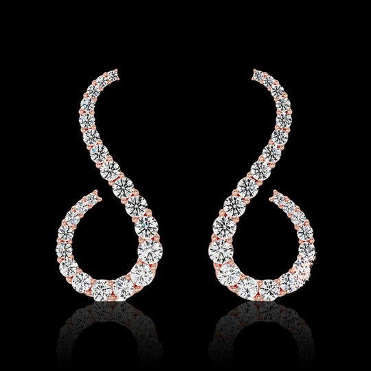 Stylish Moissanite Stud Earrings For Women