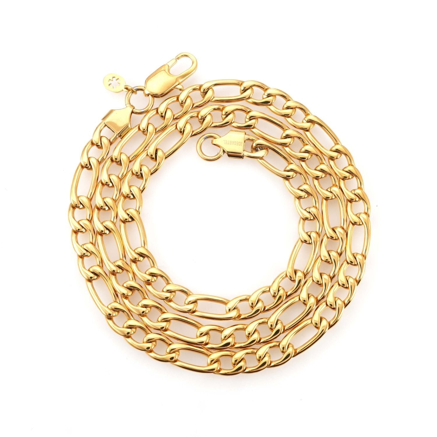7MM Figaro Chain 14K Gold