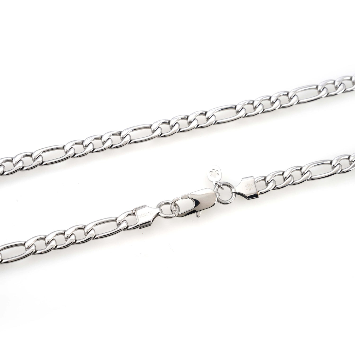7MM Figaro Chain Silver