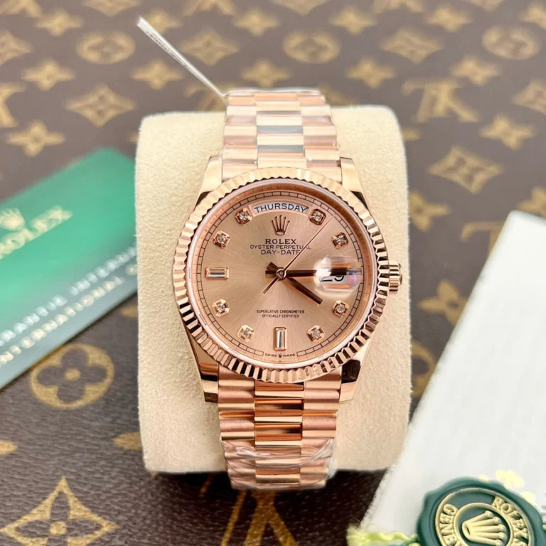 Super-clone Rolex Day-Date (Rose Tone)