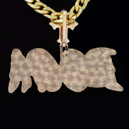 Custom Boga Name Moissanite Diamond Stylish Cross Hip Hop Pendant
