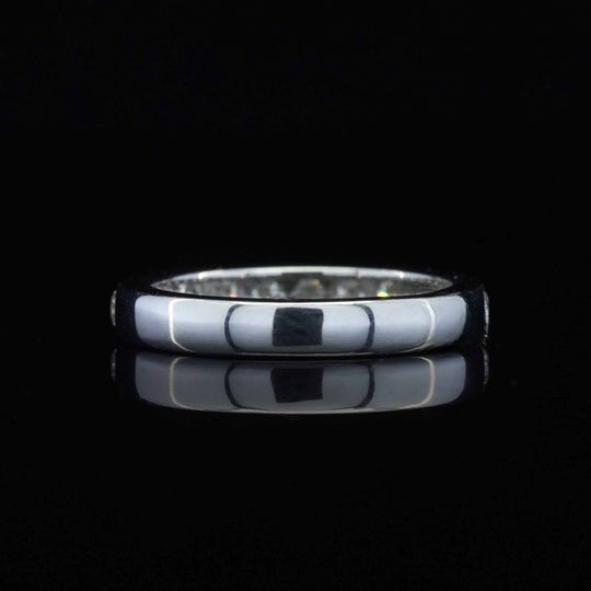 1ct Round Shape Moissanite Wedding Band For Women