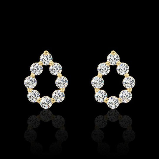 0.20ct Round Diamond Moissanite Stud Earrings For Women