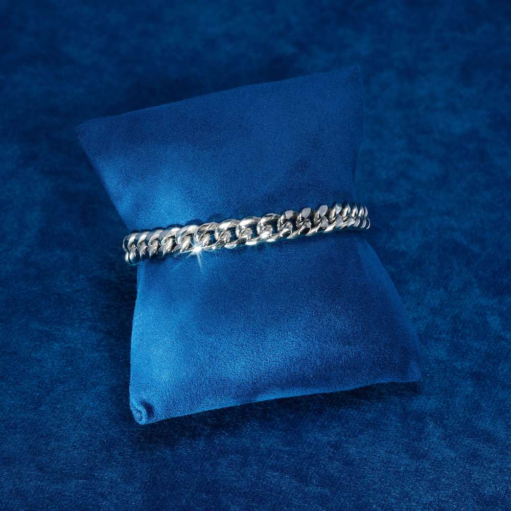 8MM Cuban Link Bracelet Silver