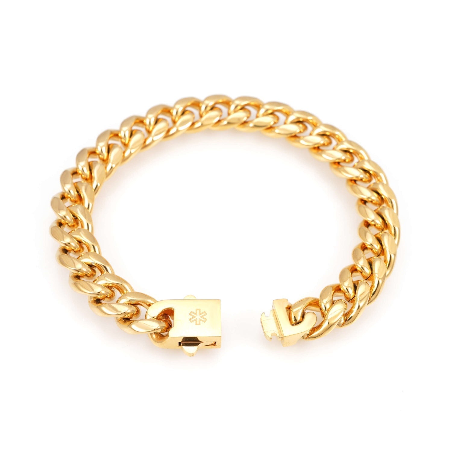 8MM Cuban Link Bracelet 14K Gold