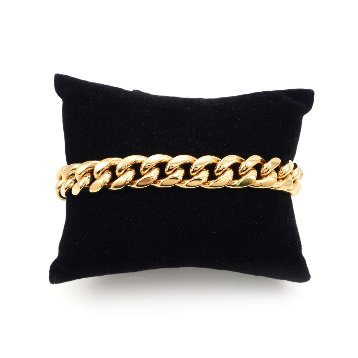 8MM Cuban Link Bracelet 14K Gold
