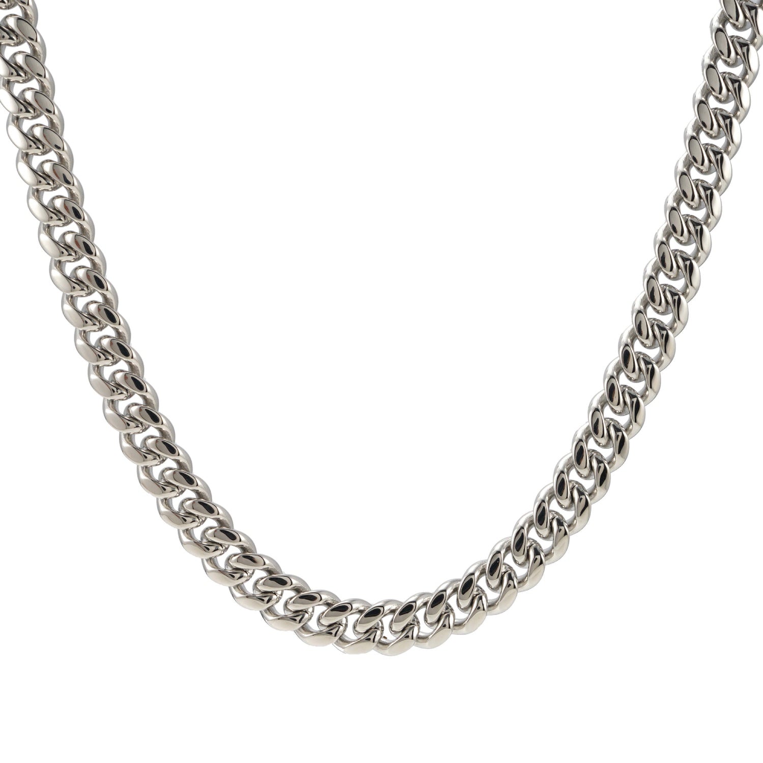 8MM Cuban Link Chain Silver