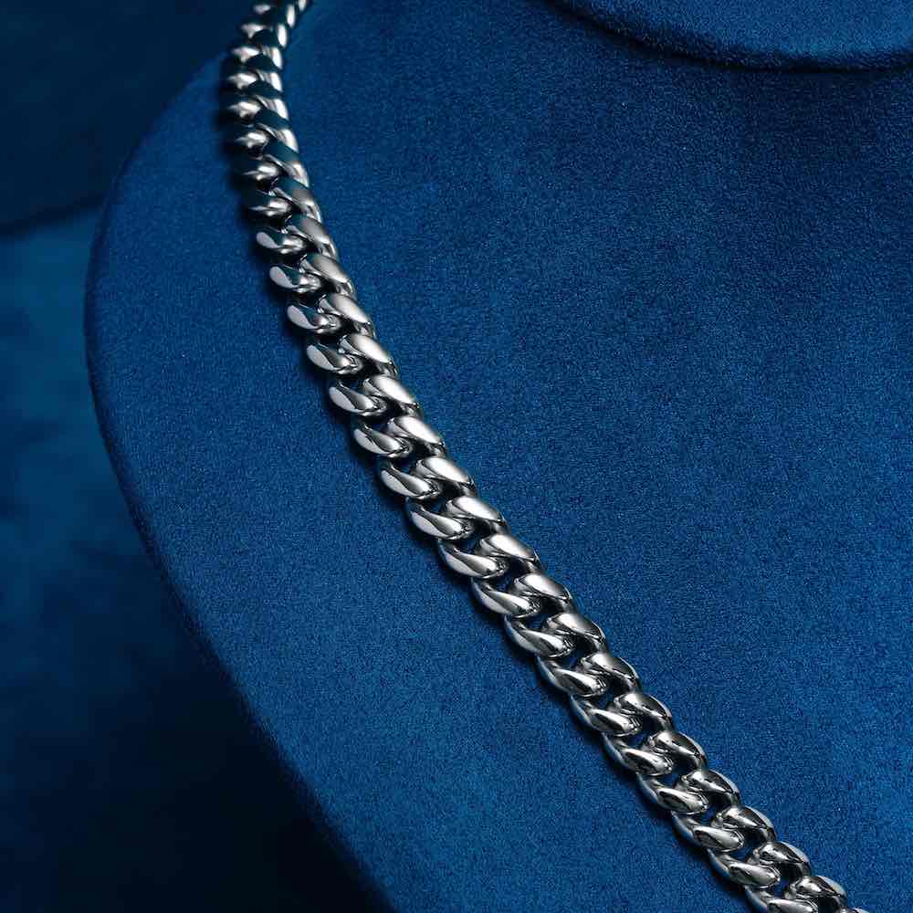 8MM Cuban Link Chain Silver