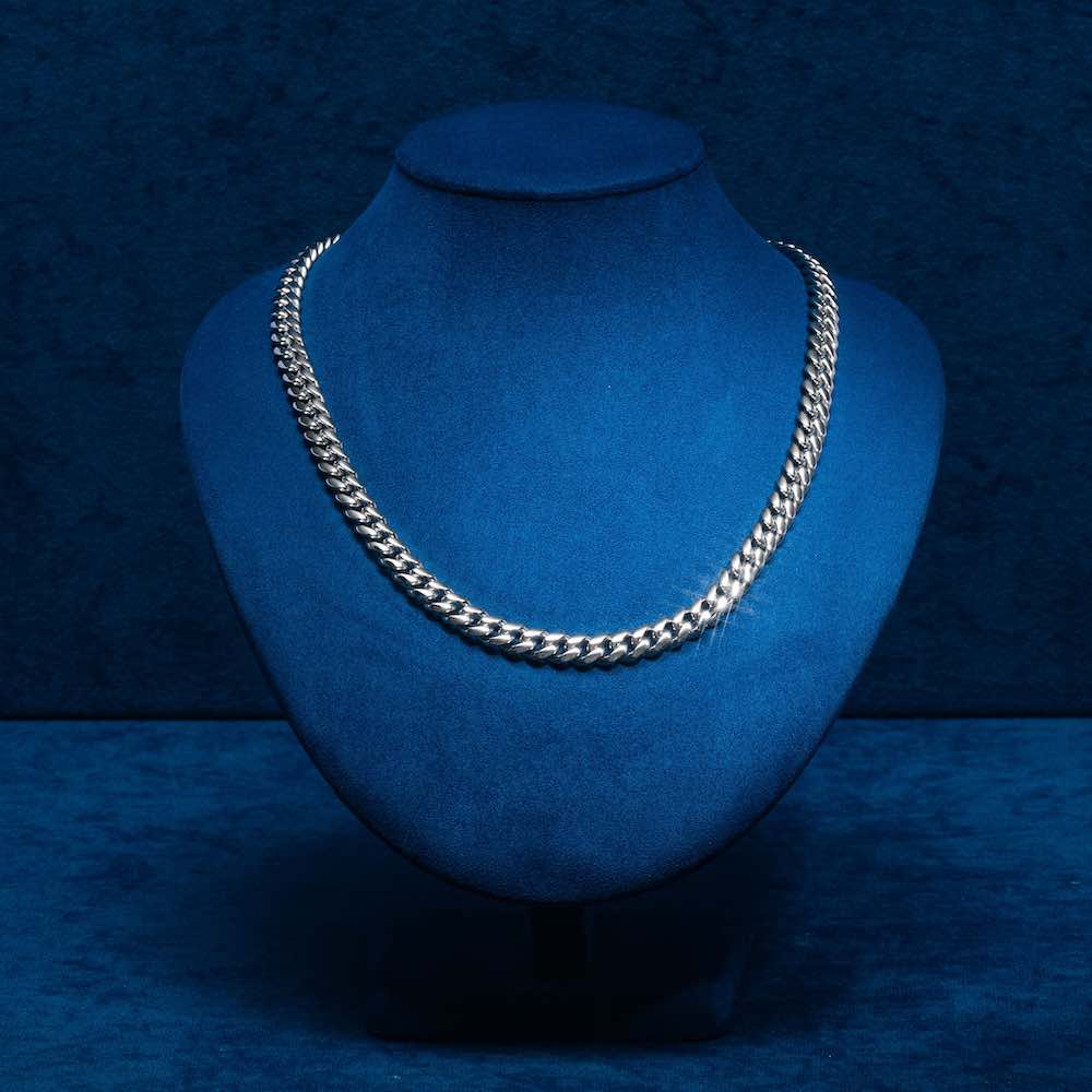 8MM Cuban Link Chain Silver