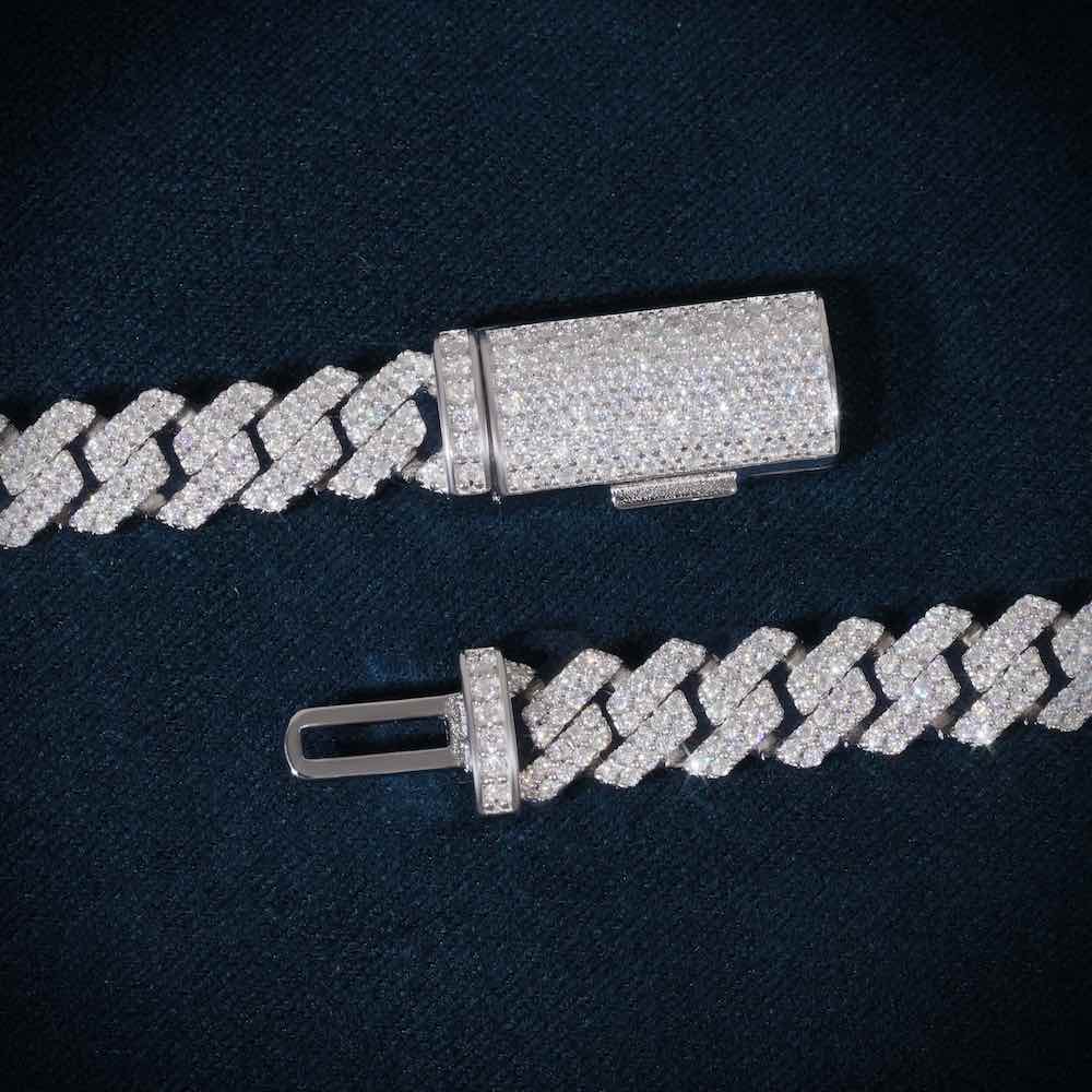 8MM VVS Cuban Link Chain and Bracelet Bundle 14K Gold