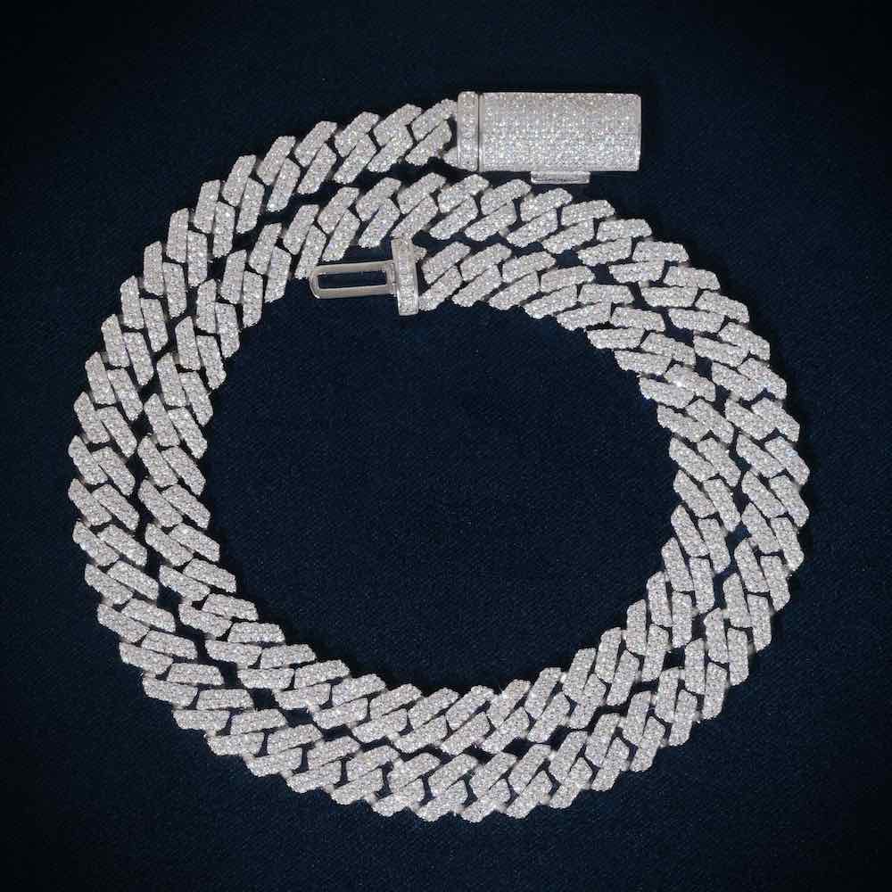 8MM VVS Cuban Link Chain and Bracelet Bundle 14K Gold
