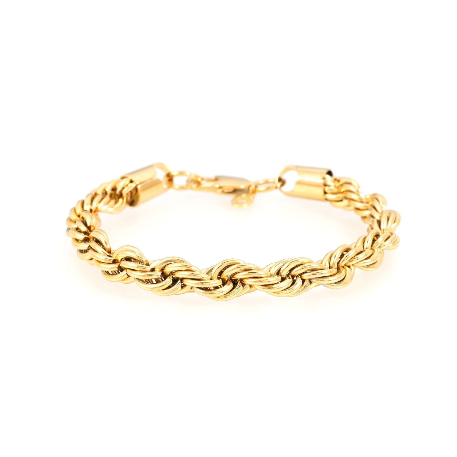 8MM Rope Bracelet 14K Gold