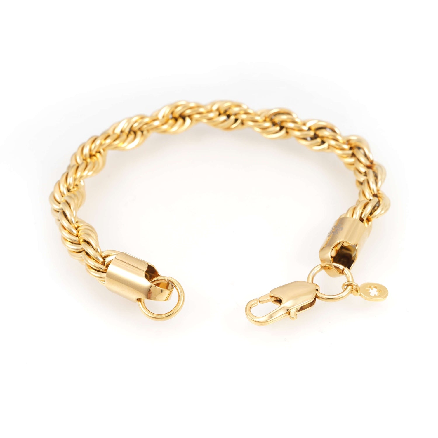 8MM Rope Bracelet 14K Gold