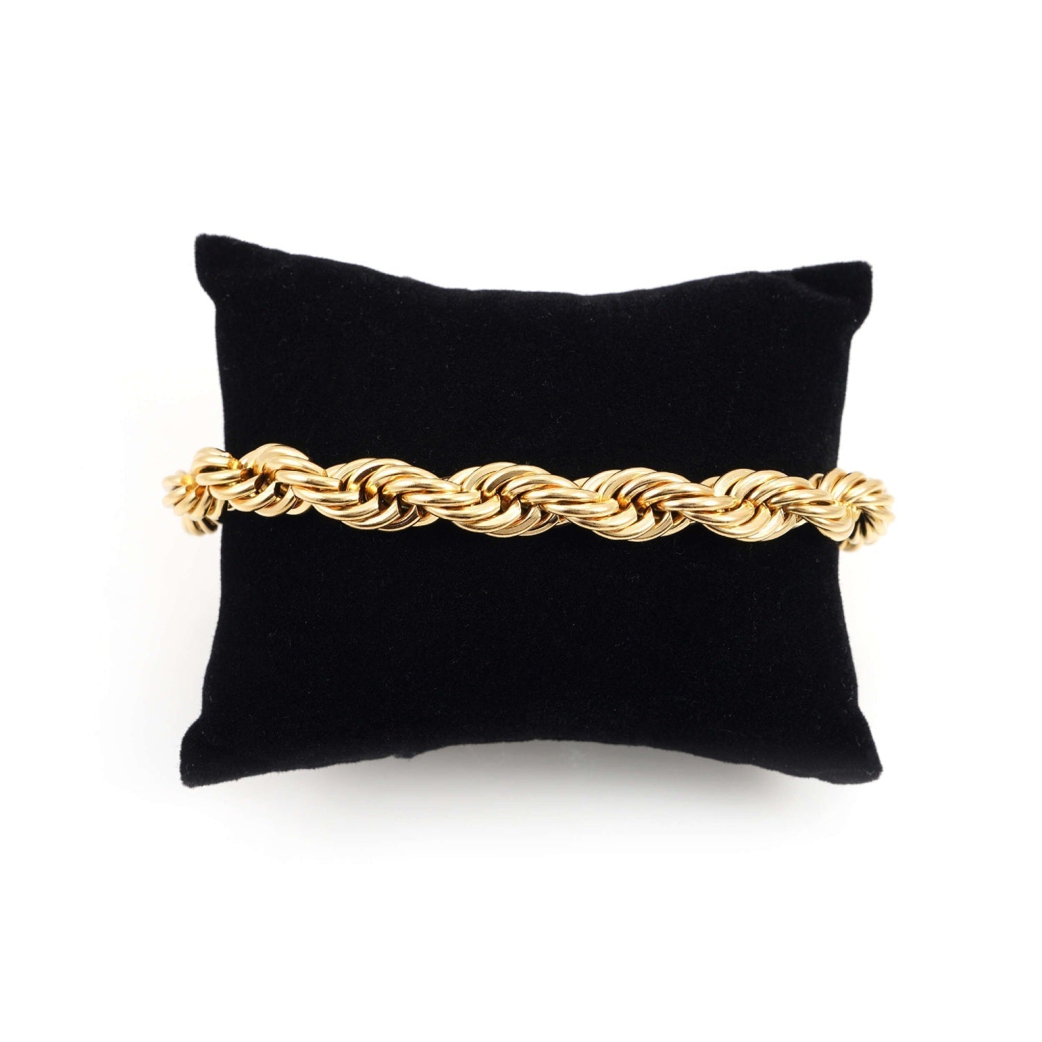 8MM Rope Bracelet 14K Gold