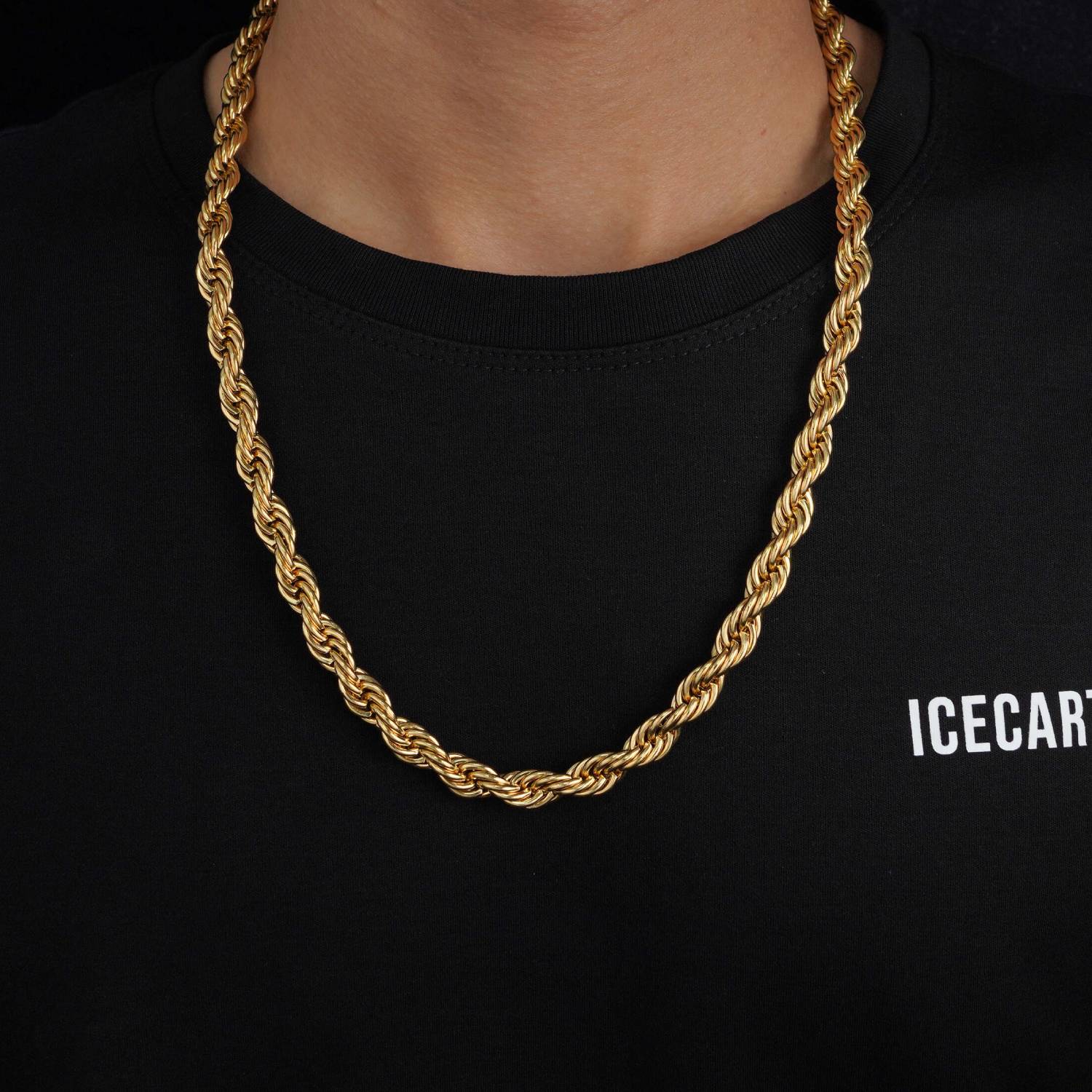 8MM Rope Chain 14K Gold