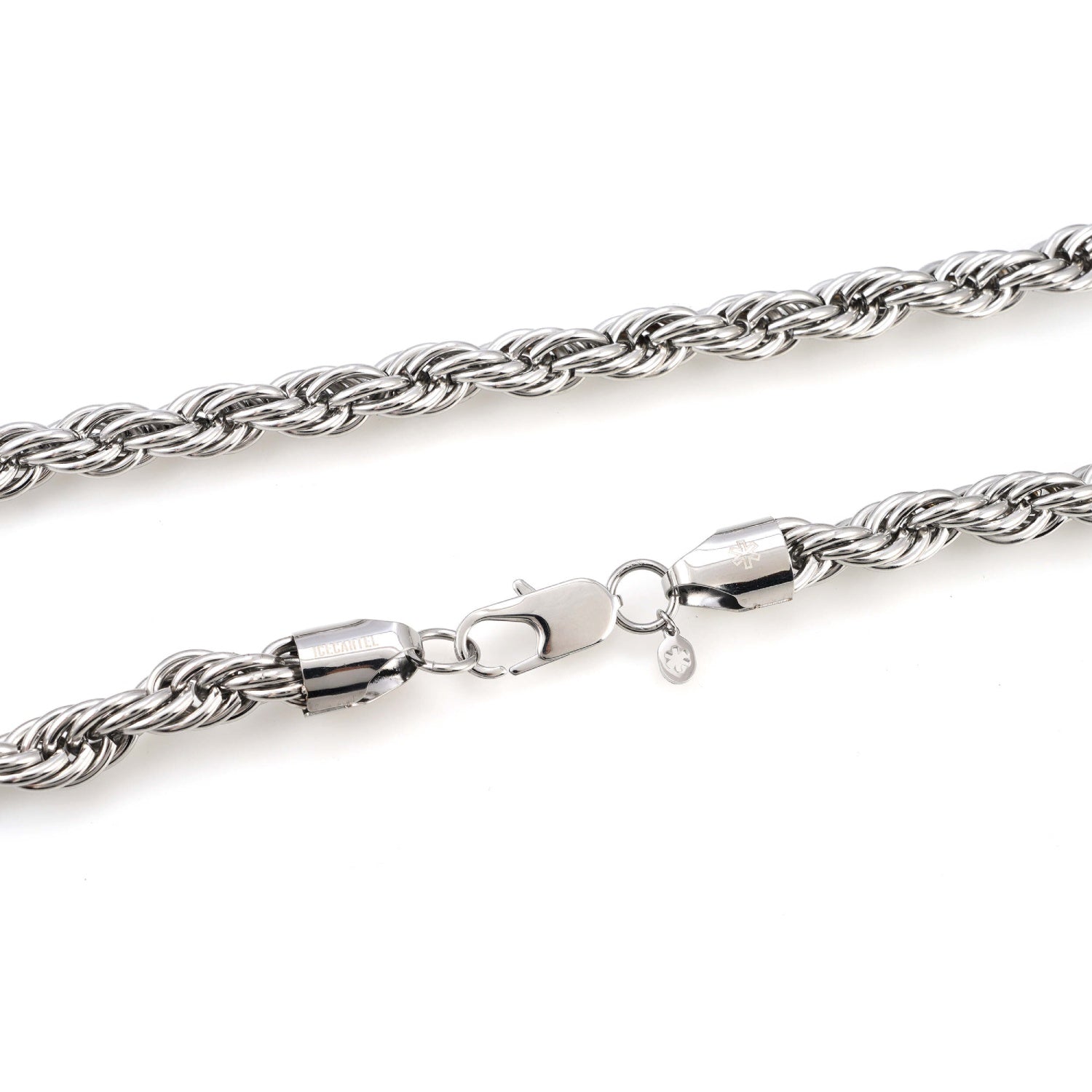 8MM Rope Chain Silver