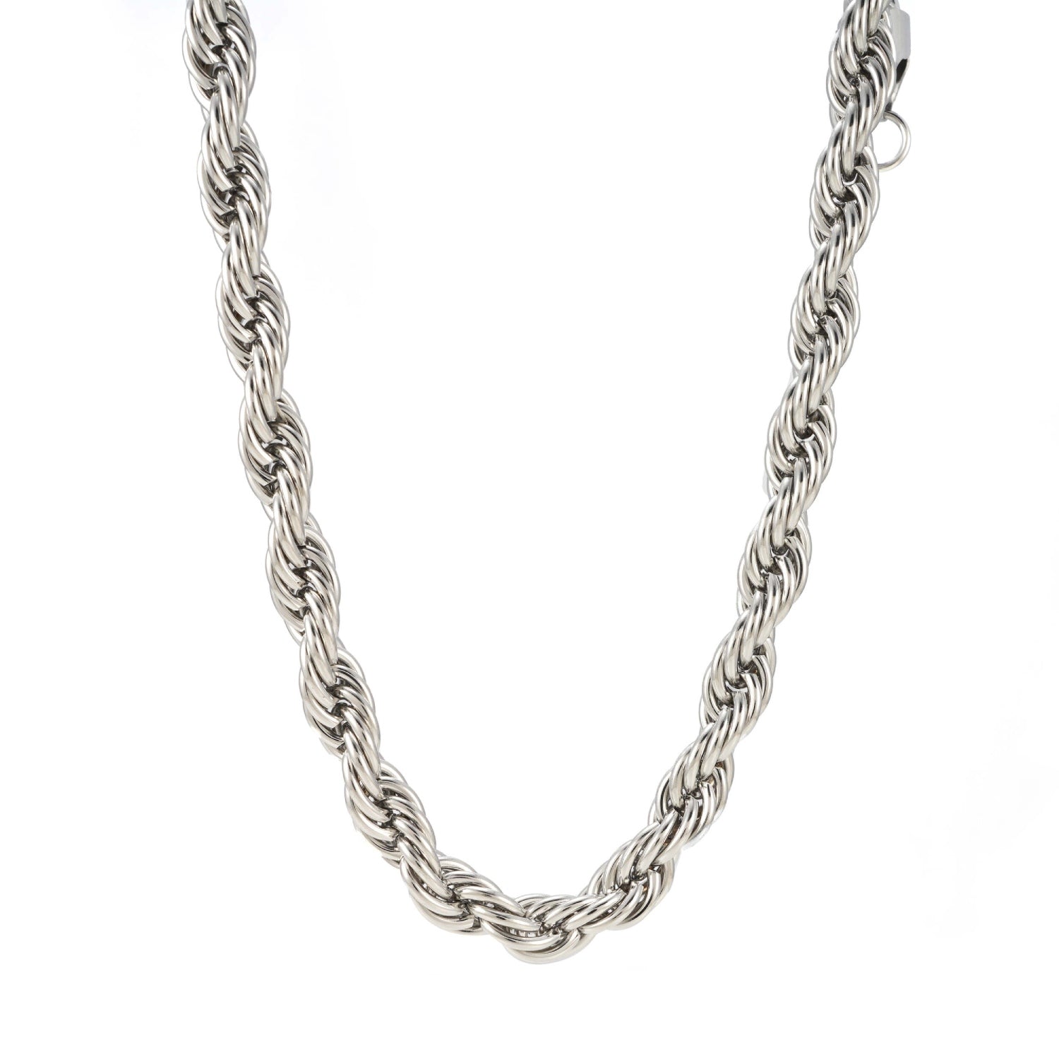 8MM Rope Chain Silver