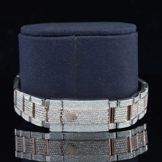 Fully Iced Out RLX Swiss Moissanite Watch For Men