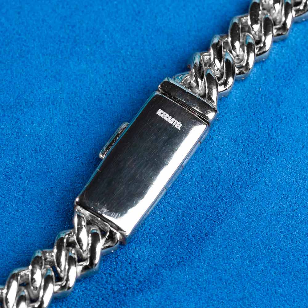 8MM Moissanite Prong Cuban Link Chain 14K Gold