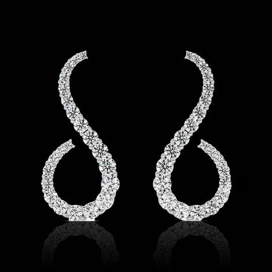 Stylish Moissanite Stud Earrings For Women