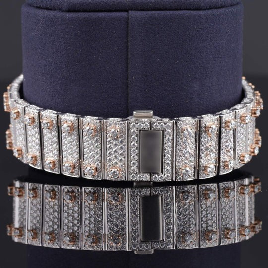 Luxurious Cartier Diamond Iced Out Automatic Moissanite Watch