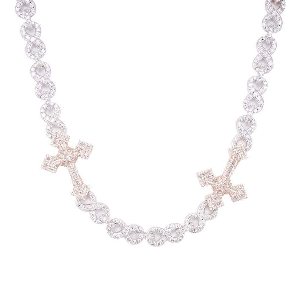 CUSTOM CLASP 15MM Infinity Link Cross Chain